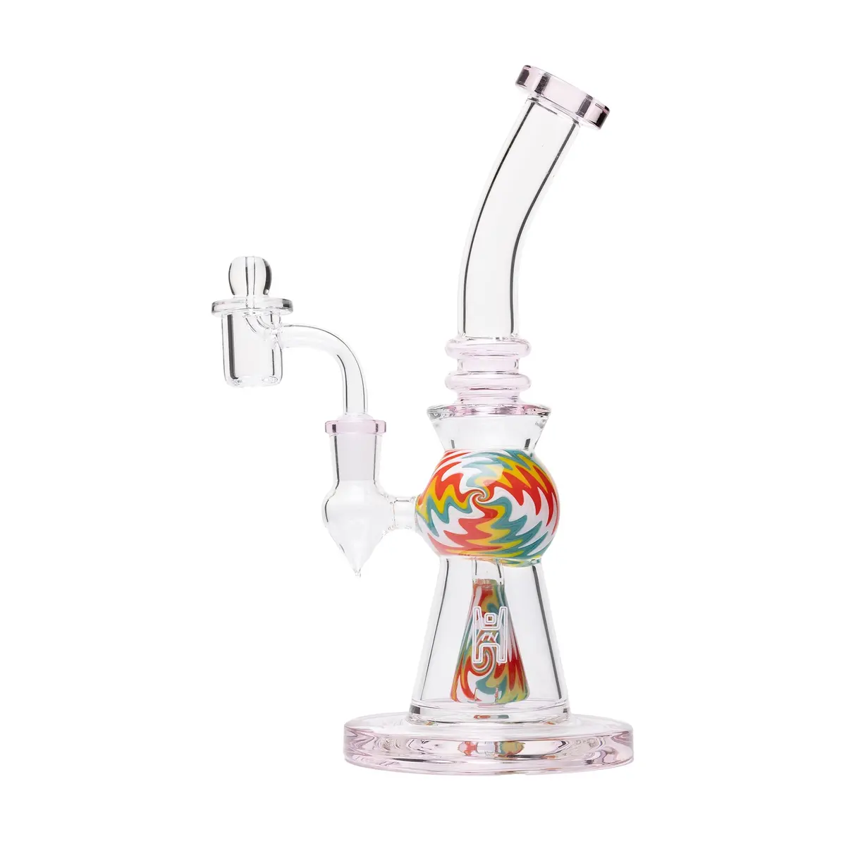 Human Grade 10" Mini Gumball Rig Glass Water Pipe 1