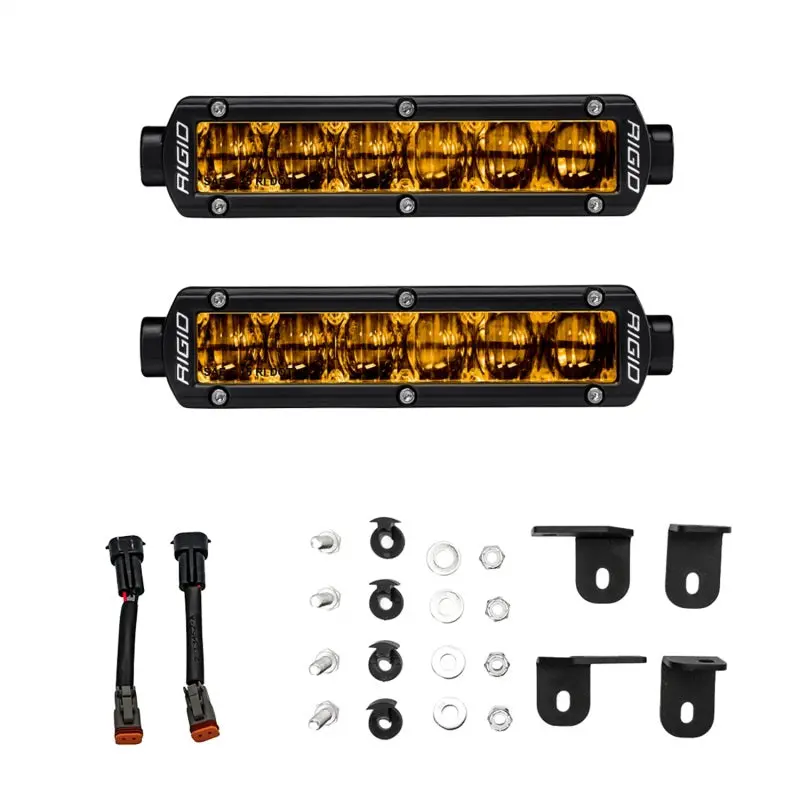 Rigid Industries 2022+ Toyota Tundra 6In Sr-Series Selective Yellow Fog Light Kit 1