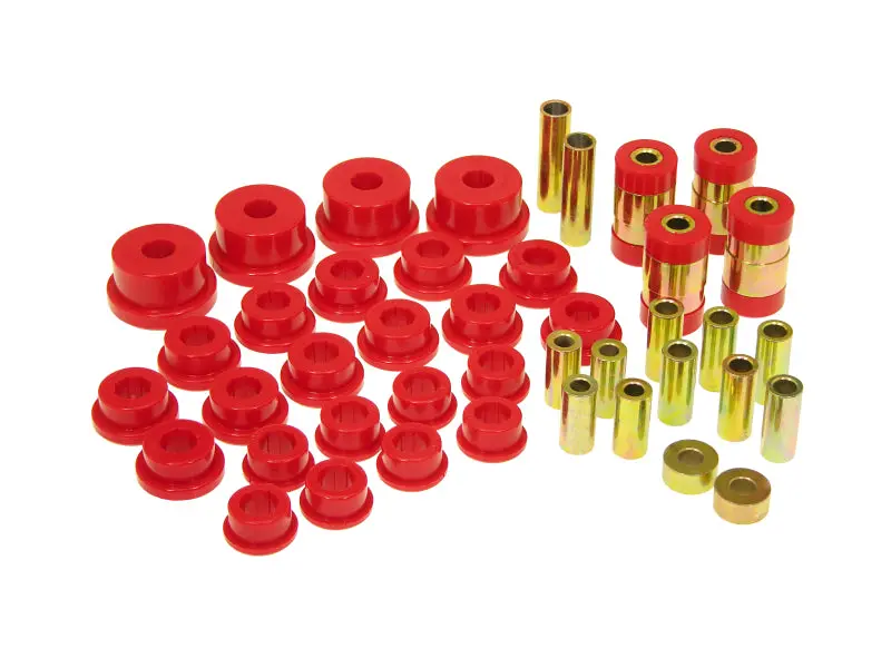 Prothane 95-99 Mitsubishi Eclipse Rear Upper/Lower Control Arm Bushings - Red 1
