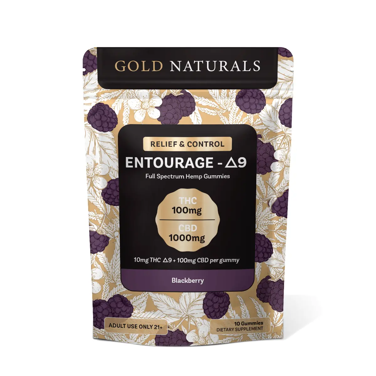 Gold Naturals Entourage Δ9 Gummy 4