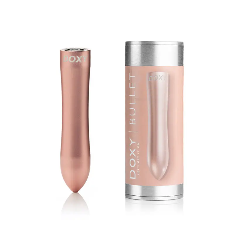Doxy Bullet Rechargeable Vibrator Rose Gold 1
