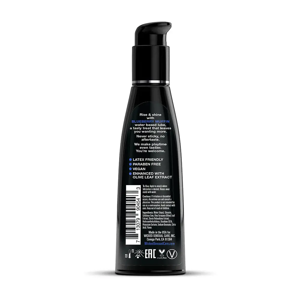 Wicked Aqua Blueberry Muffin Water-Based Lubricant 4 Oz. 2
