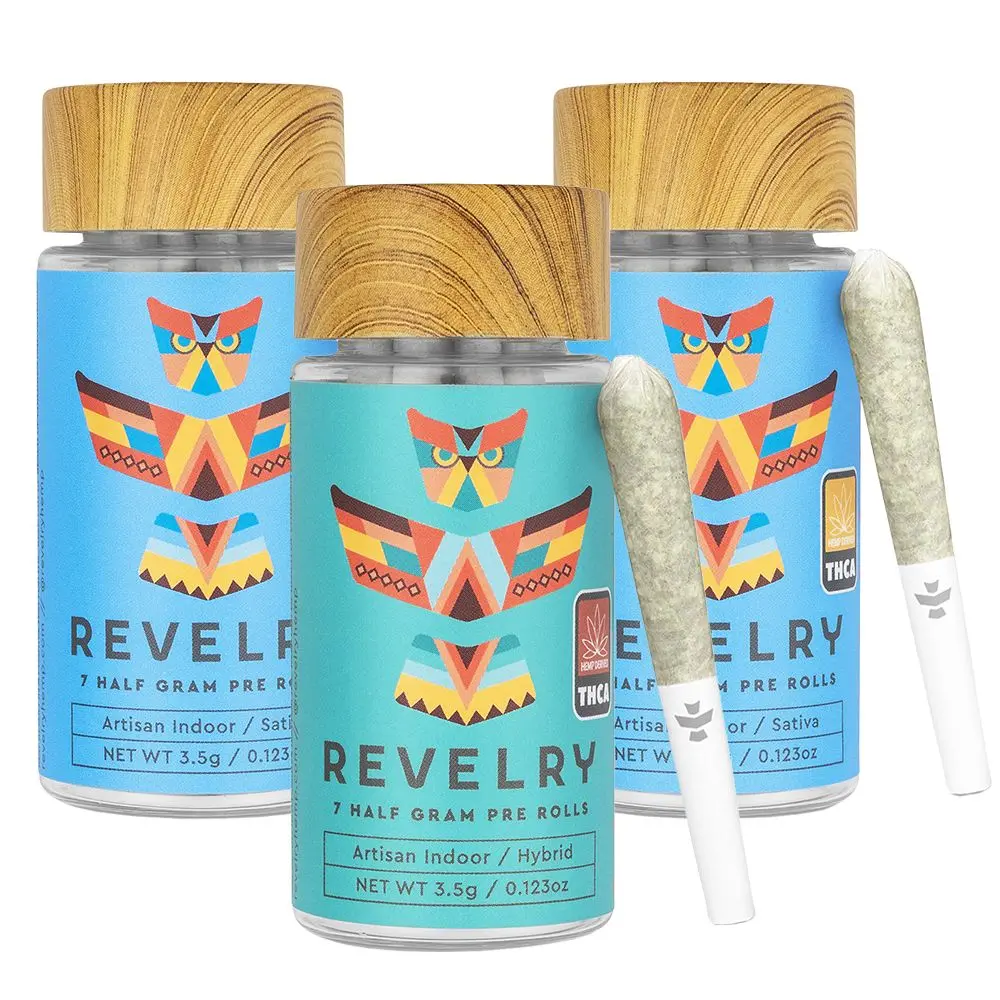 Revelry Premium Indoor Thca Pre-Rolls | 0.5G | 7Pc Pack 1