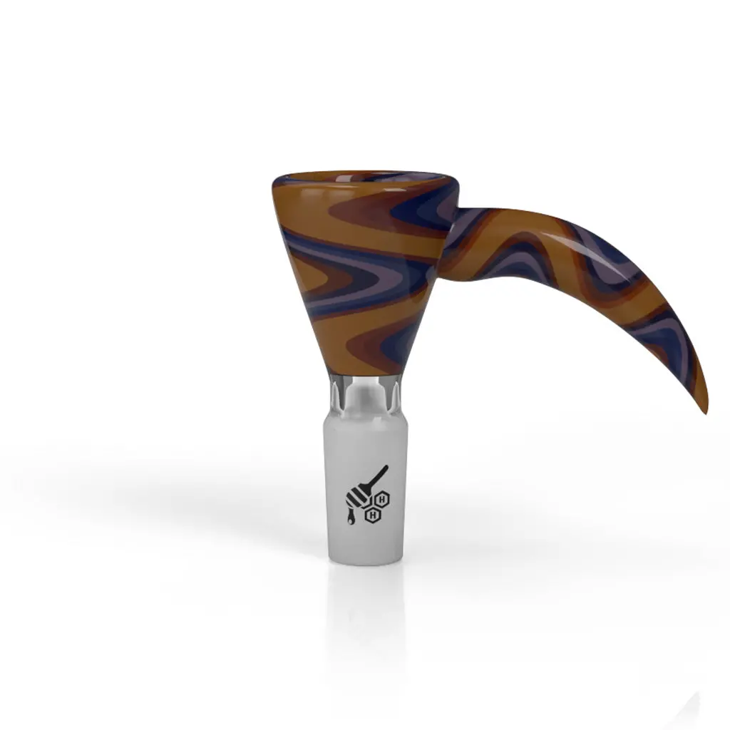 Martini Fire Wig Wag With Horn Pull Bong Bowl 1