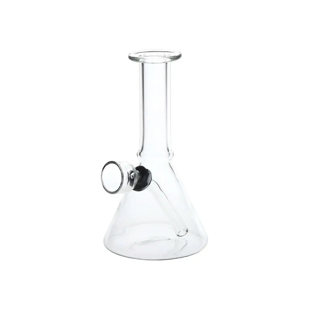 Mini, But Mighty Beaker Glass Water Pipe - 4.75" / Clear 1
