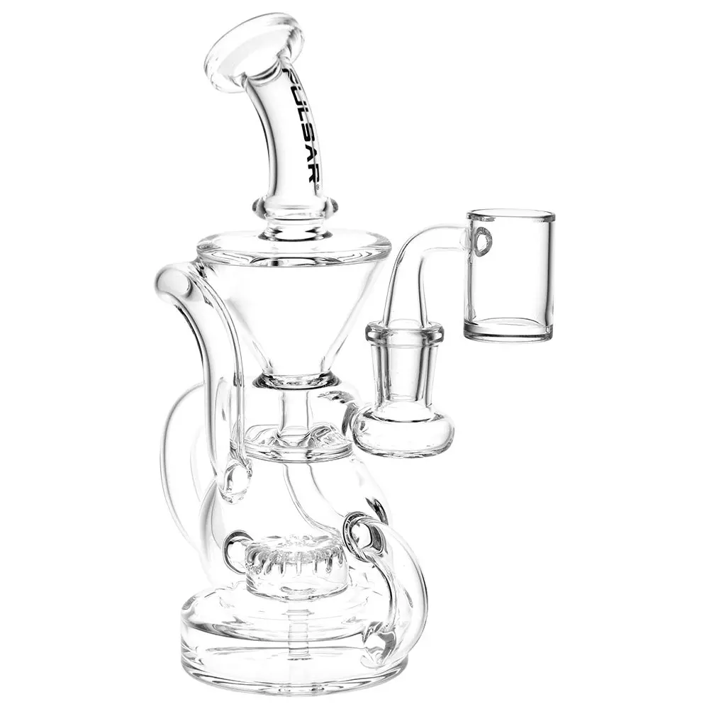 Pulsar Kicked Back Recycler Rig - 7.5" / 14Mm F / Clear 1