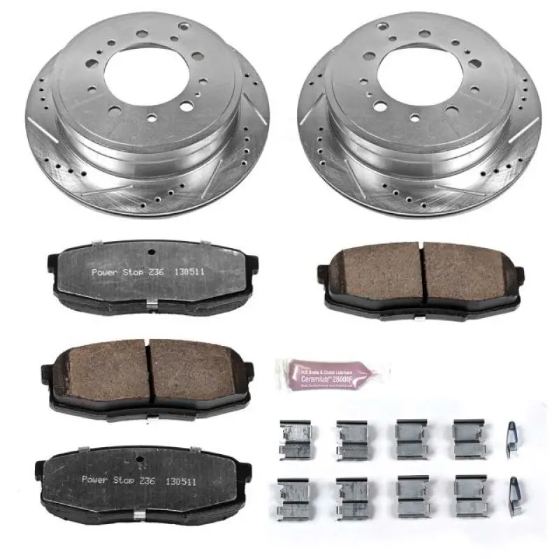 Power Stop 08-11 Lexus Lx570 Rear Z36 Truck & Tow Brake Kit 1