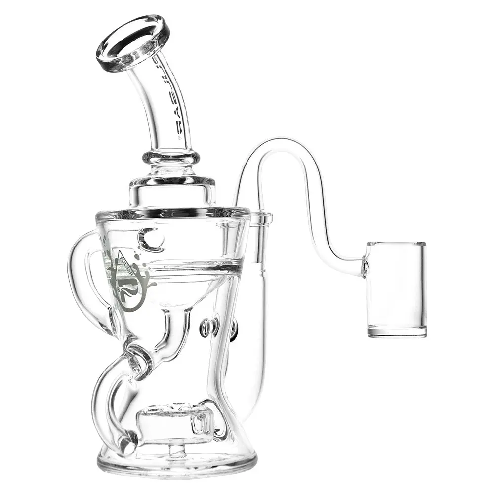 Pulsar Enchanted Double Chamber Recycler Rig - 7" / 14Mm F / Clear 1