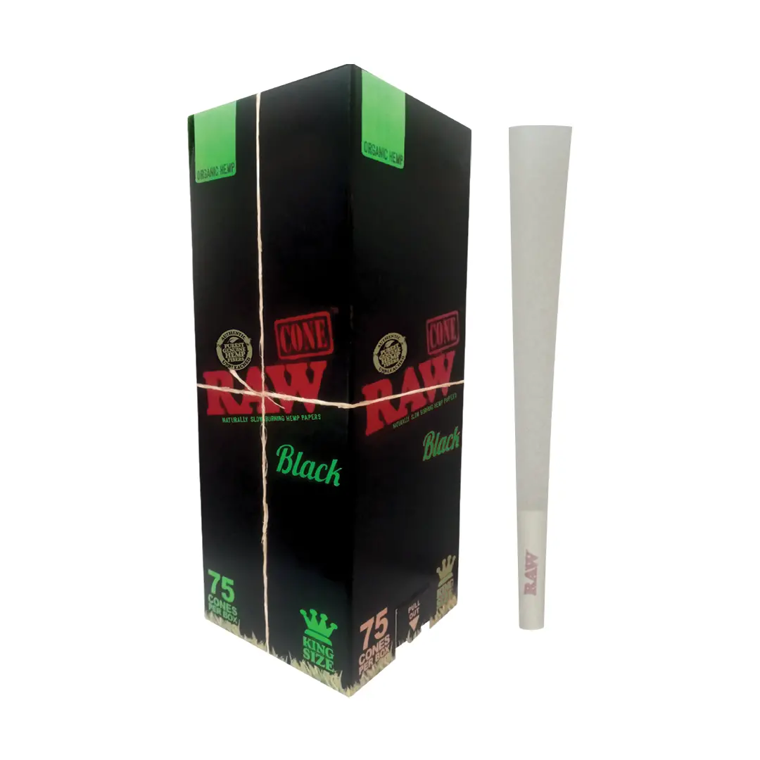 Raw Organic Hemp Black Cones 1