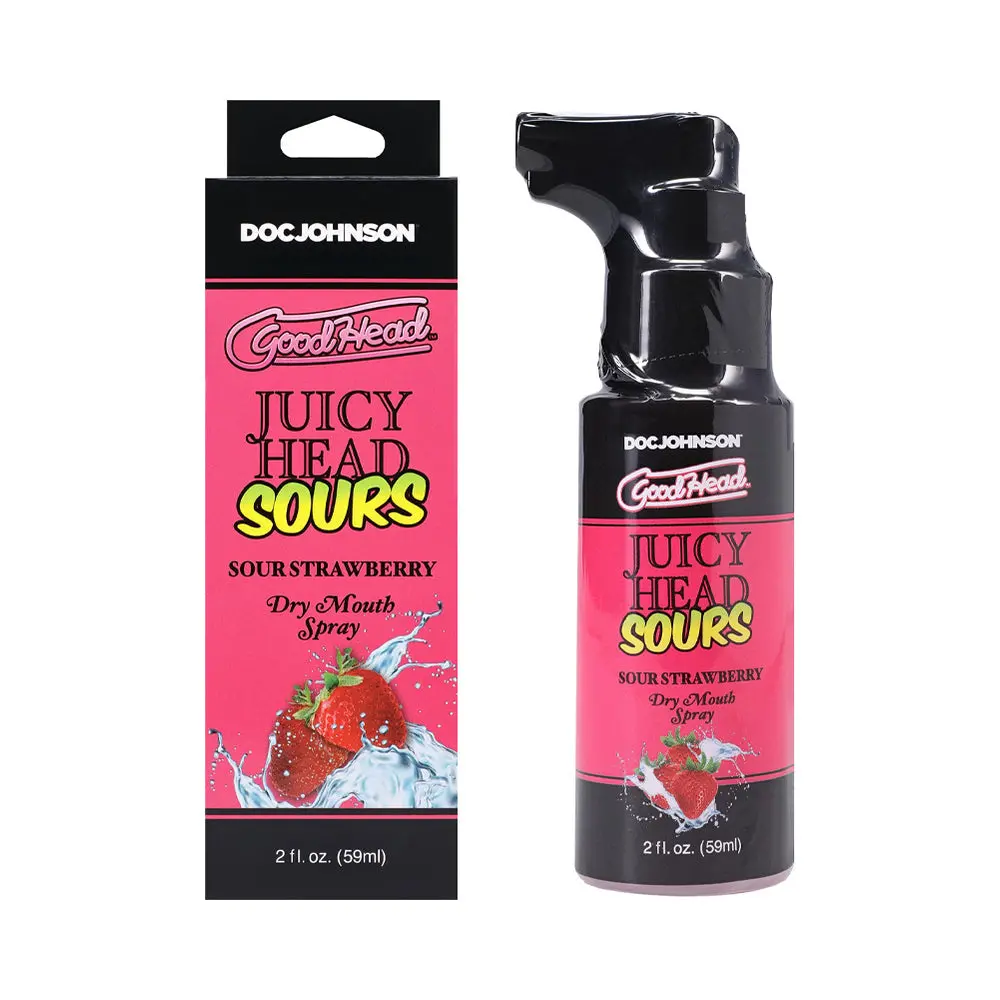 Goodhead Juicy Head Dry Mouth Spray Sour Strawberry 2 Oz. 1