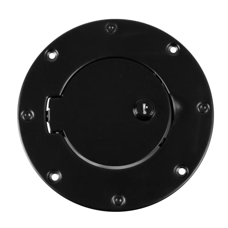 Rugged Ridge 97-06 Jeep Wrangler Tj Black Locking Gas Cap Door 1