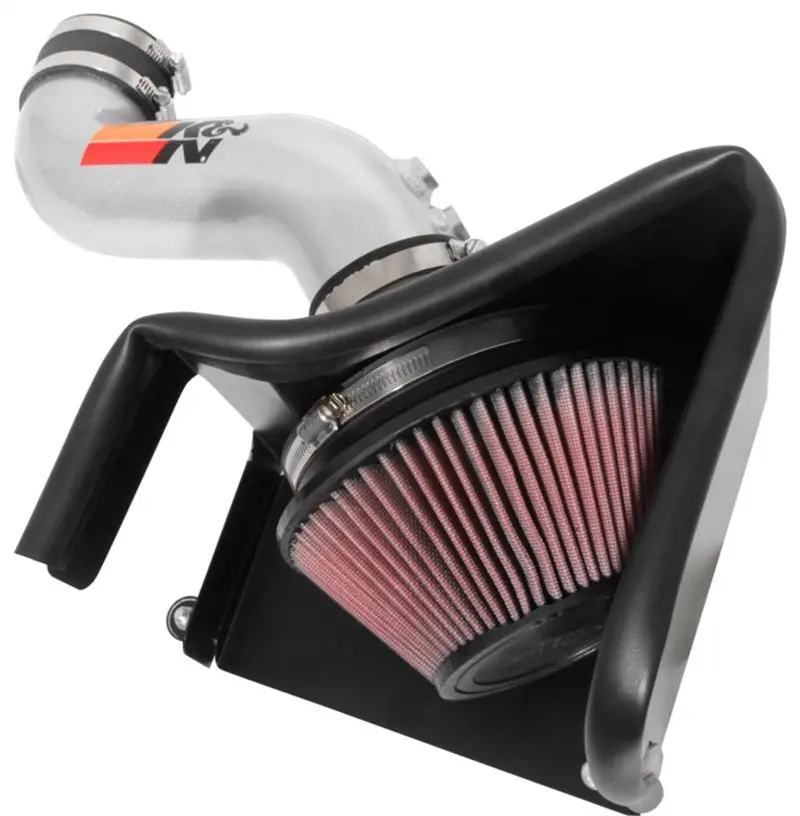 K&N 15-18 Hyundai Sonata L4-2.4L F/I Silver Typhoon Short Ram Intake 1