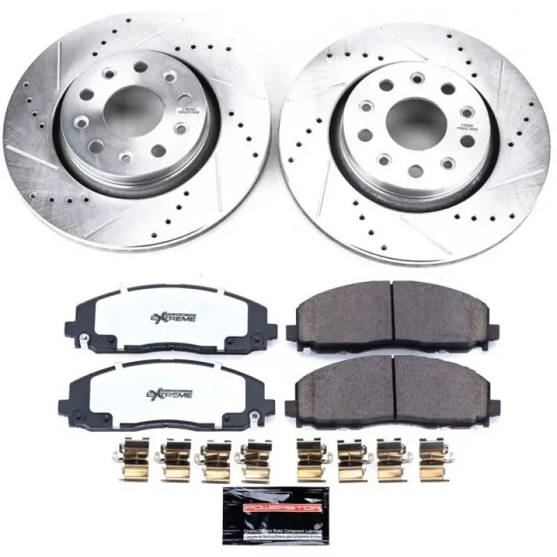 Power Stop 18-19 Jeep Wrangler Front Z36 Truck & Tow Brake Kit 1