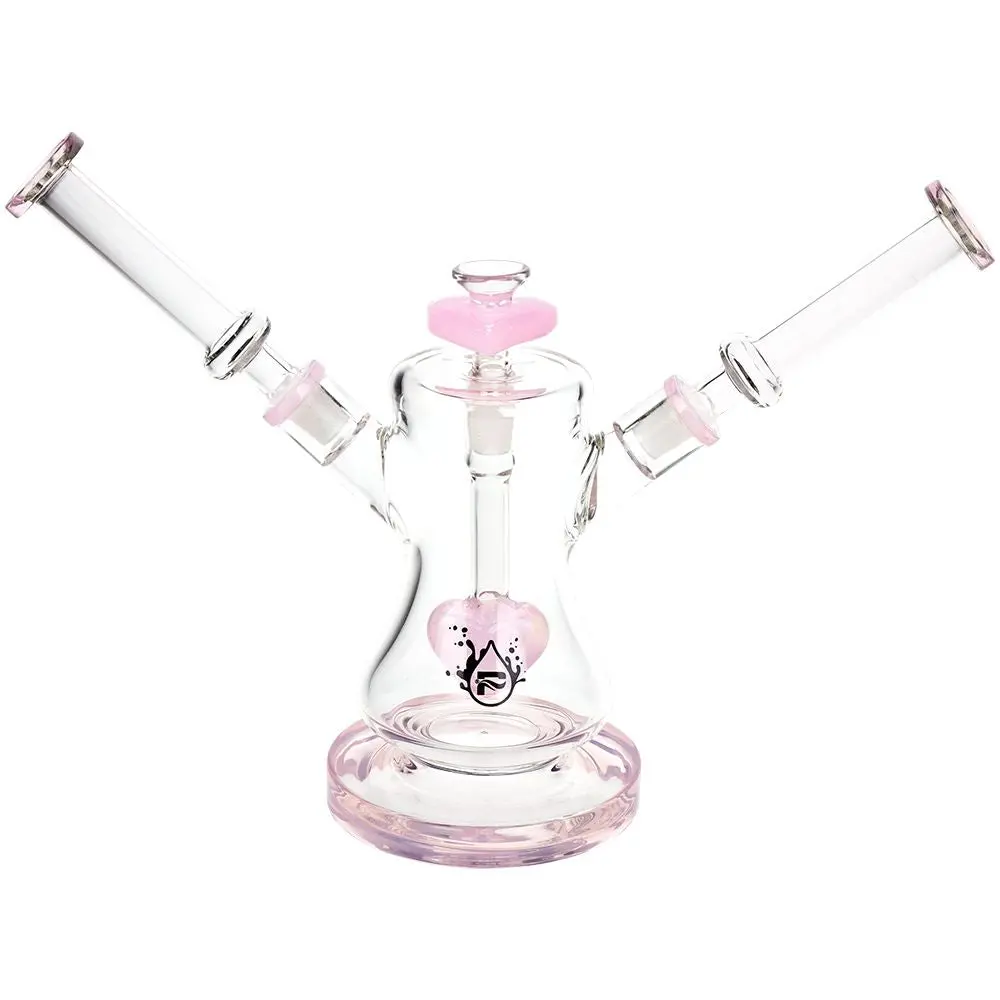 Pulsar Date Night: Part 2 Dual Neck Glass Water Pipe | 8.5" | 14Mm F 1