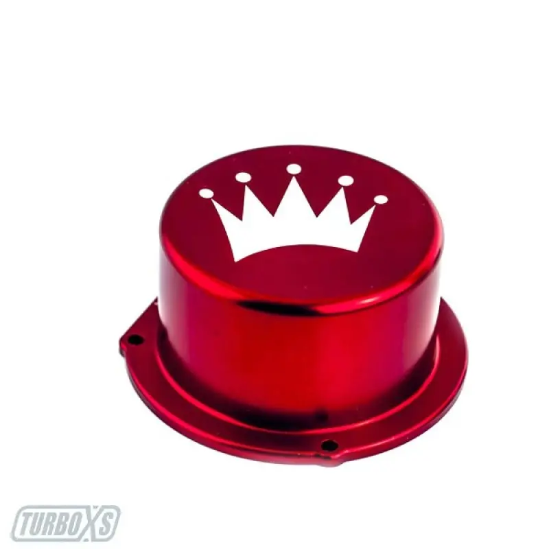 Turbo Xs 15-16 Subaru Wrx Billet Aluminum Vacuum Pump Cover - Red 1
