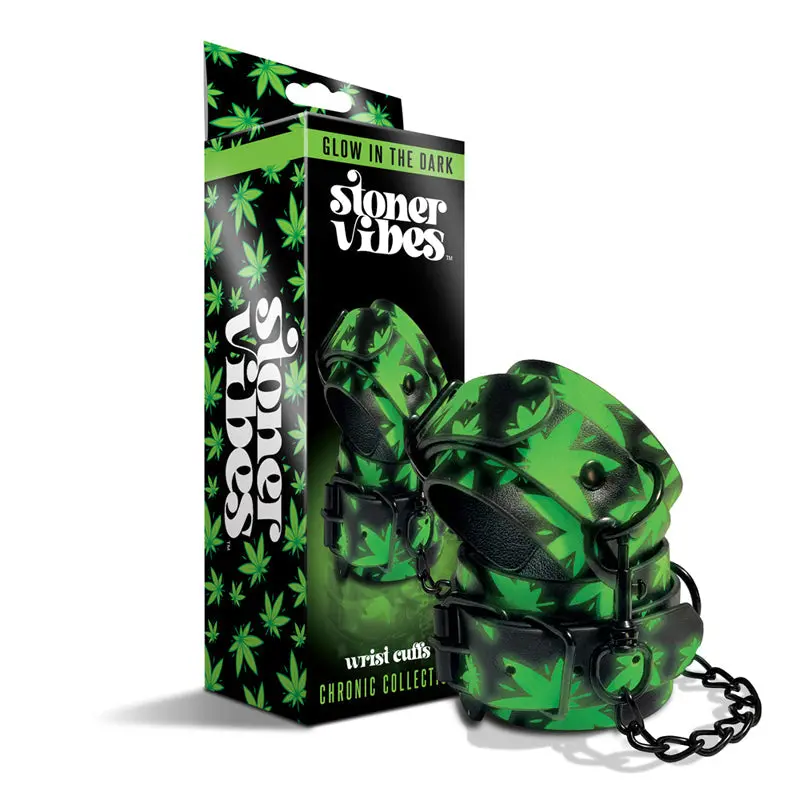 Stoner Vibes Chronic Collection Glow In The Dark Wrist Cuffs 1