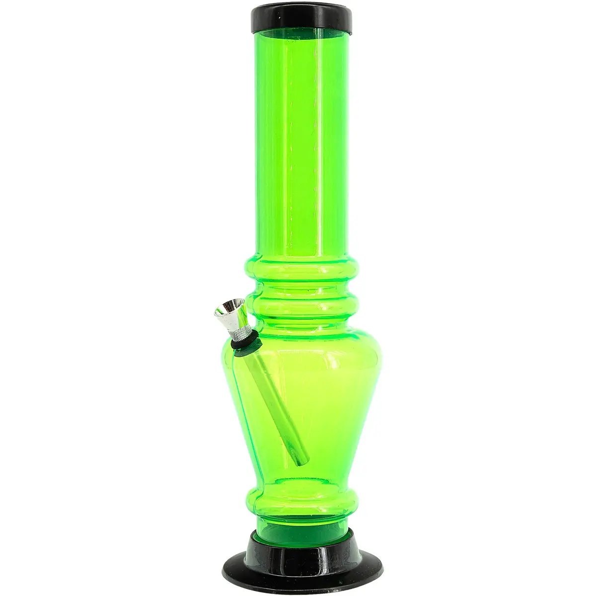 Acrylic Vase Base Bong  12" 3