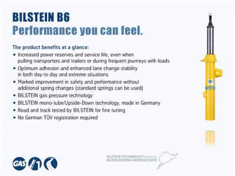 Bilstein 4600 Series 00-06 Chevy Tahoe Rear 46Mm Monotube Shock Absorber Conversion Kit 1
