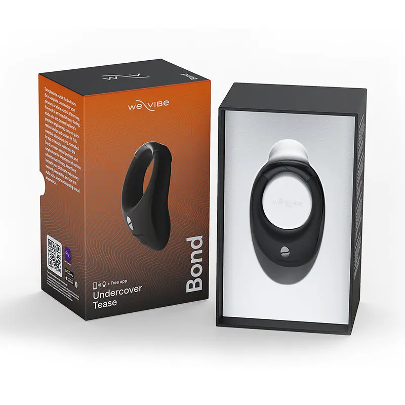 We-Vibe Bond Rechargeable Remote-Controlled Silicone Adjustable Wearable Stimulation Ring Black 1