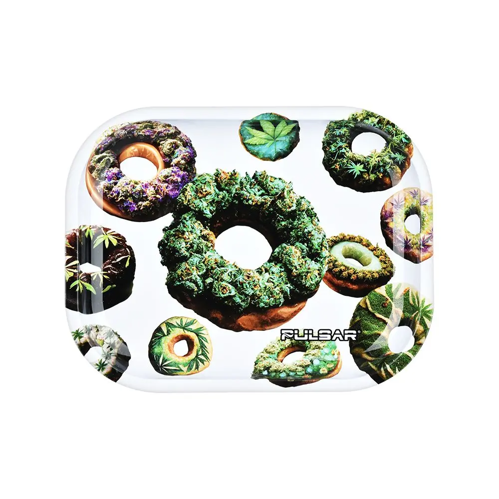 Pulsar Mini Metal Rolling Tray - Forbidden Donuts / 7"X5.5" 1