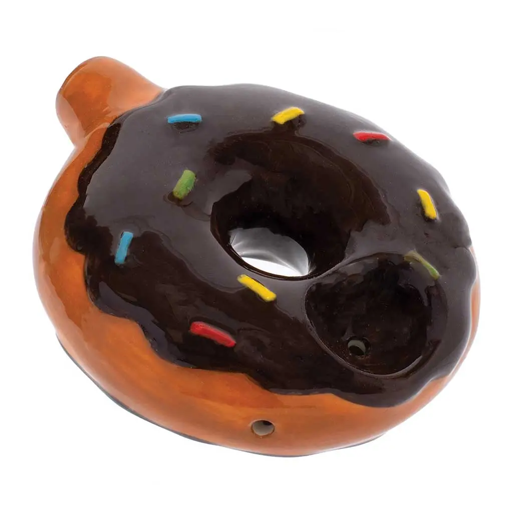Chocolate Donut Ceramic Pipe - Wacky Bowlz 1