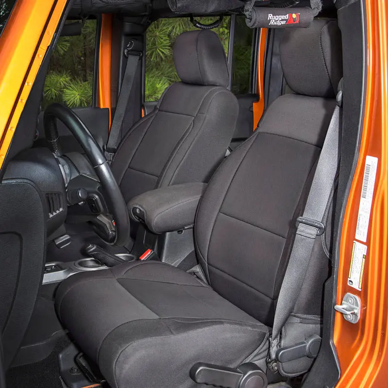 Rugged Ridge Seat Cover Kit Black 11-18 Jeep Wrangler Jk 4Dr 1