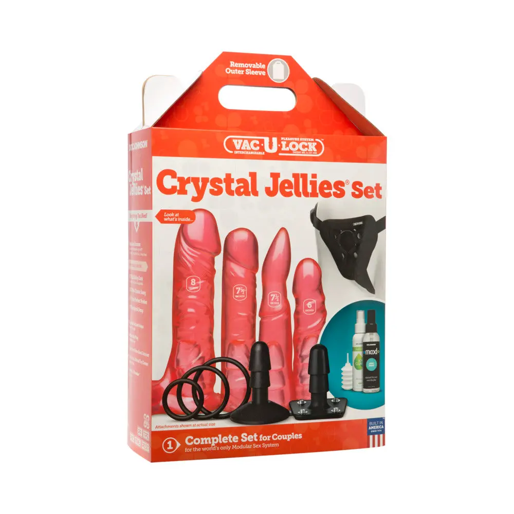 Vac-U-Lock Crystal Jellies Set Pink 1