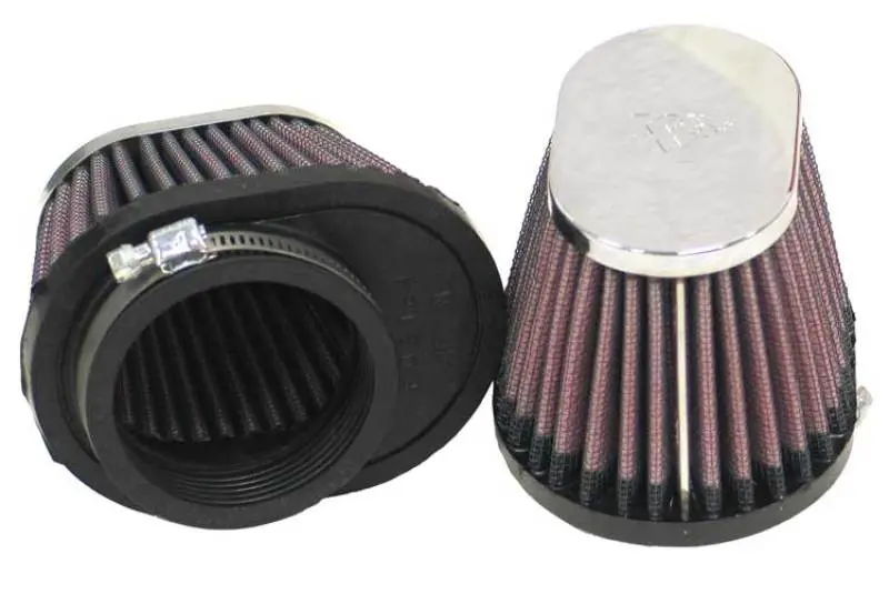 K&N Universal Chrome Filter 2 1/8In Flg / 4In X 3In Bottom / 2In Top / 2 3/4In Height (2 Per Box) 1