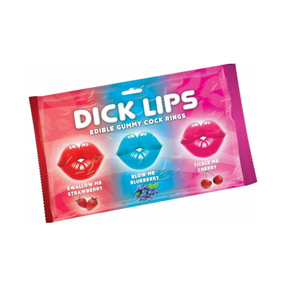 Dick Lips Edible Gummy Cock Rings 3-Pack 1
