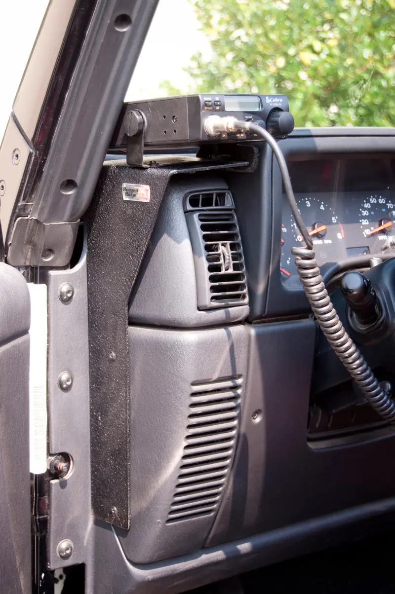 Rugged Ridge Cb Radio Dash Mount 97-06 Jeep Tj Lj Jeep Wrangler 1