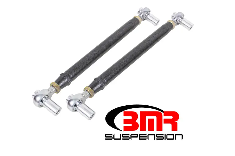 Bmr 79-98 Fox Mustang Chrome Moly Lower Control Arms W/ Double Adj. Rod Ends - Black Hammertone 1