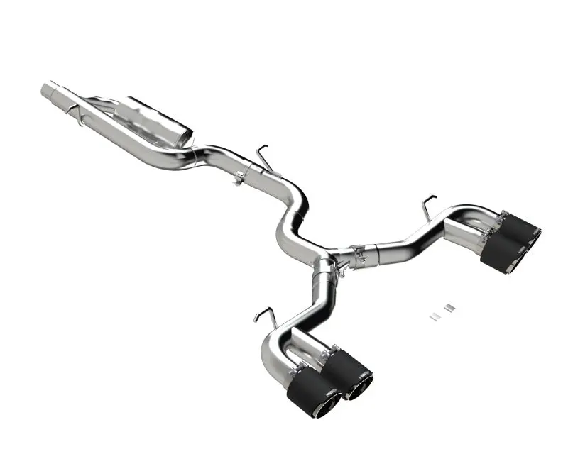 Mbrp 2022 Volkswagon Golf R Mk8 3In Cat-Back Quad Rear W/ Carbon Fiber Tips Valve Delete Exhaust 1