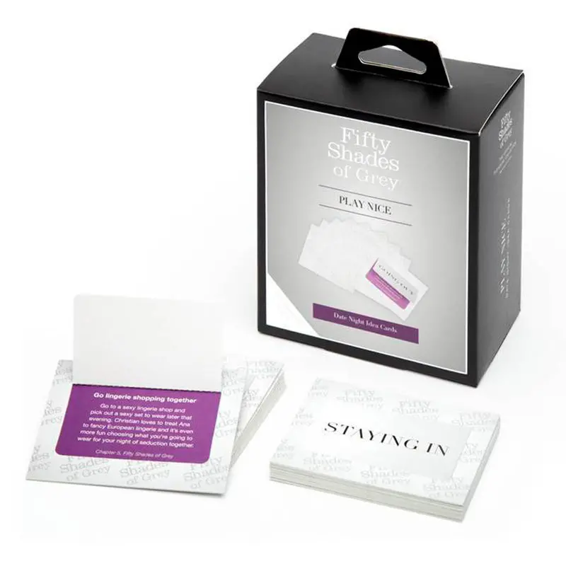 Fifty Shades Of Grey Play Nice Date Night Idea Card Game 1
