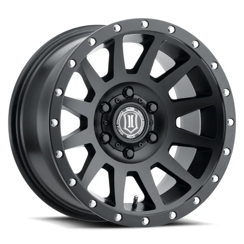 Icon Compression 18X9 6X5.5 0Mm Offset 5In Bs Satin Black Wheel 1