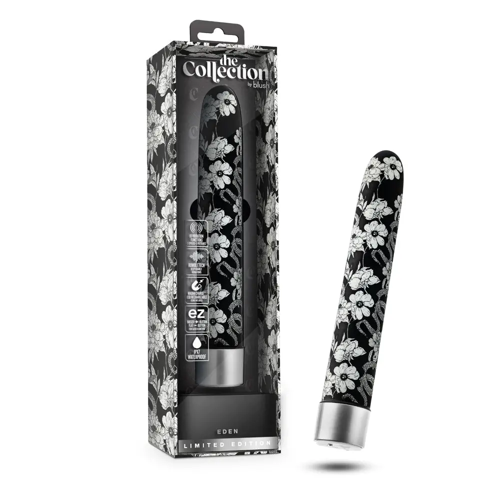 The Collection Eden Limited Edition Rechargeable 7 In. Vibrator Black 1