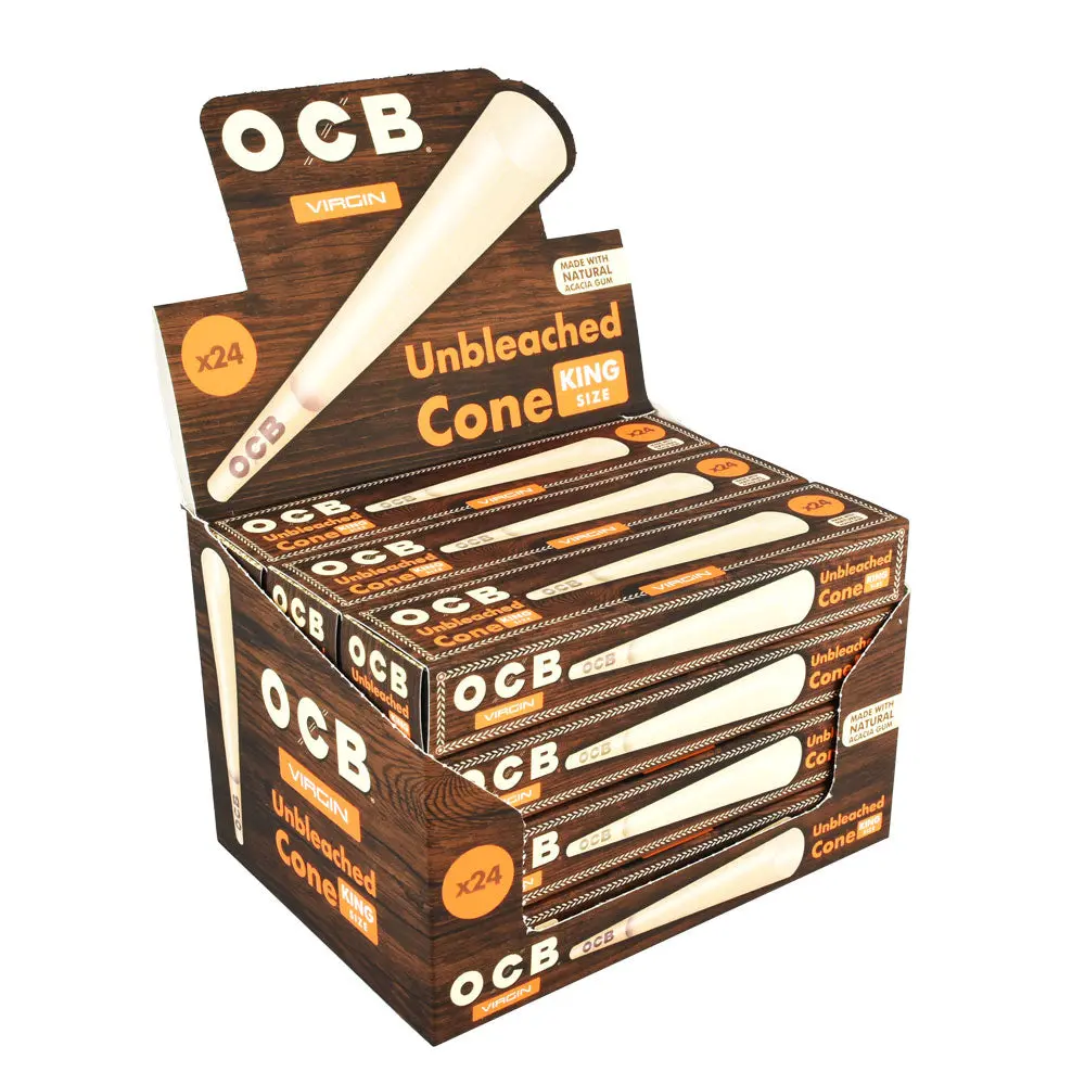 Ocb Virgin Unbleached Cones 12Pcs 1