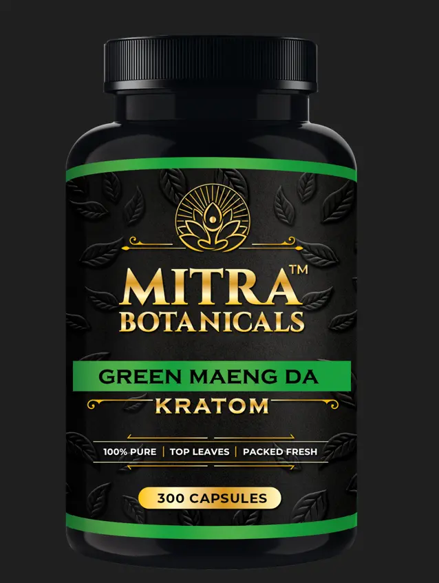 Mitra Botanicals Green Maeng Da – Kratom (300 Capsules) 1