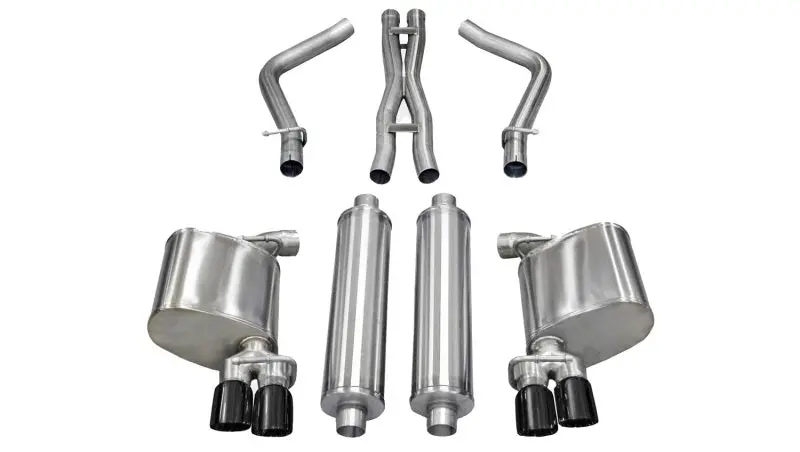 Corsa 2011-2014 Dodge Charger R/T 5.7L V8 Black Xtreme Cat-Back Exhaust 1