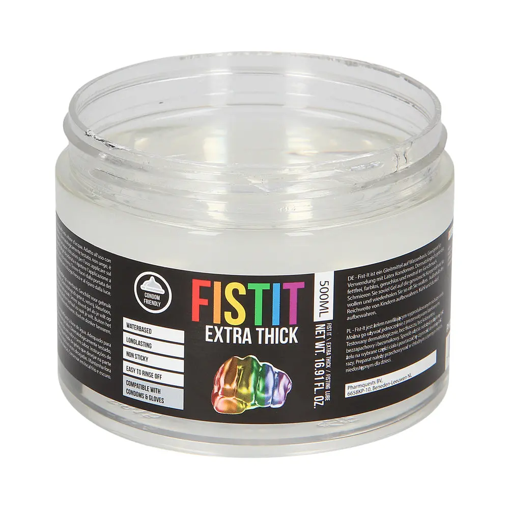 Fist It Extra Thick Water-Based Fisting Lube Rainbow Edition 16.9 Oz. 1