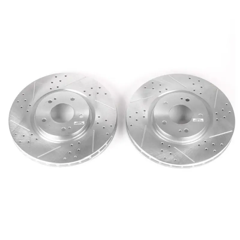 Power Stop 03-06 Mitsubishi Lancer Front Evolution Drilled & Slotted Rotors - Pair 1
