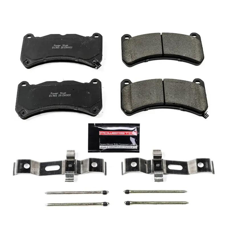 Power Stop 13-14 Ford Mustang Front Z23 Evolution Sport Brake Pads W/Hardware 1
