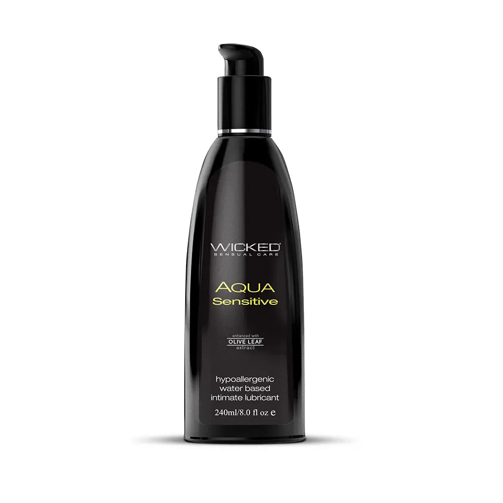 Wicked Aqua Sensitive Water-Based Lubricant 8.5 Oz. 1