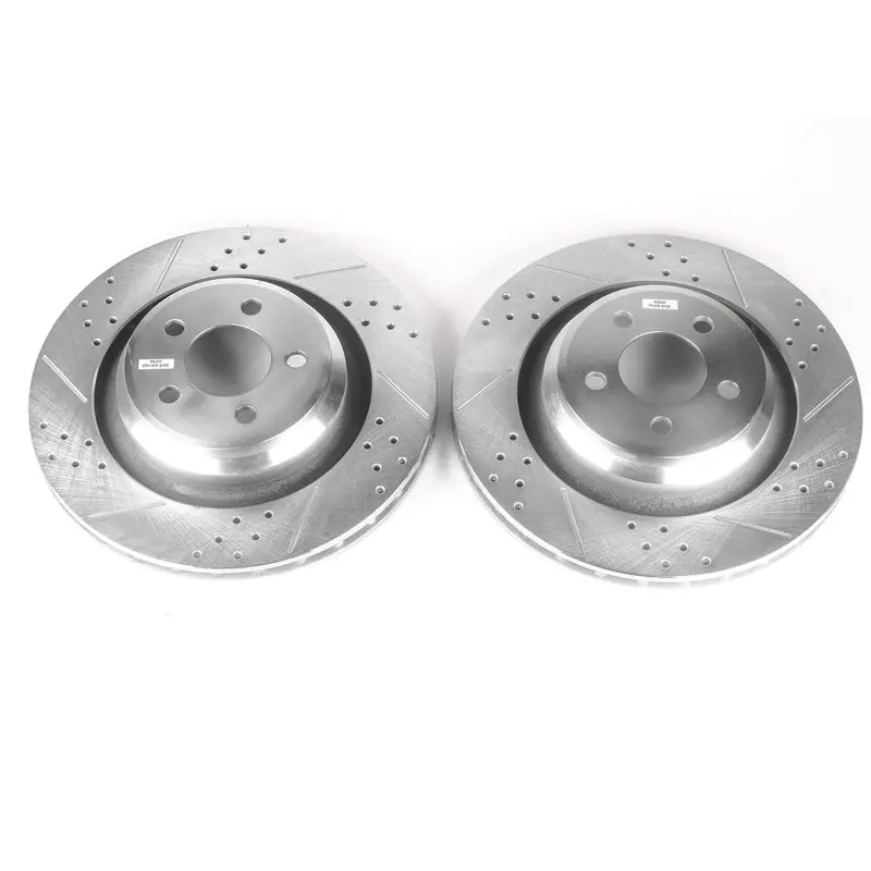 Power Stop 05-10 Chrysler 300 Rear Evolution Drilled & Slotted Rotors - Pair 1