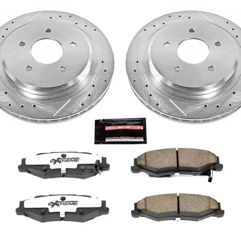 Power Stop 04-09 Cadillac Xlr Rear Z26 Street Warrior Brake Kit 1