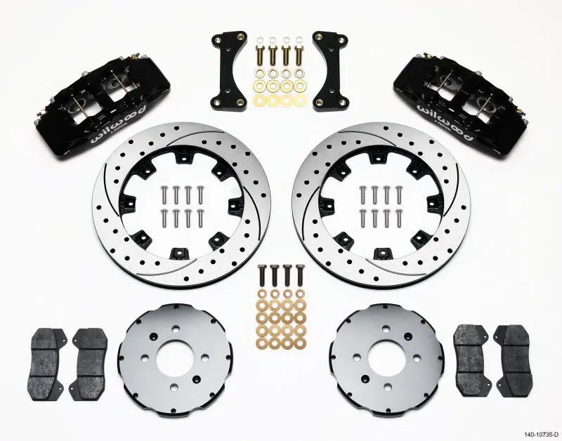 Wilwood Dynapro 6 Front Hat Kit 12.19In Drilled 94-01 Honda/Acura W/262Mm Disc 1