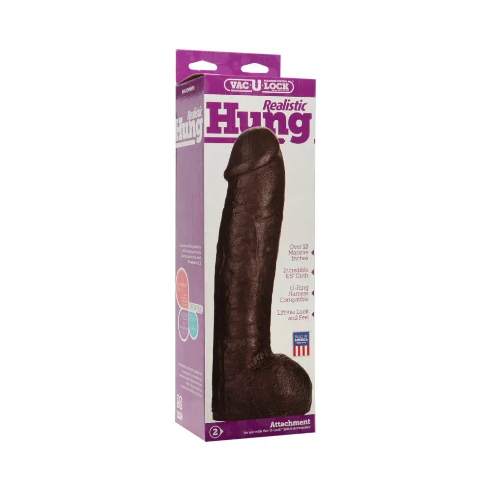 Vac-U-Lock - Realistic Hung Black 1