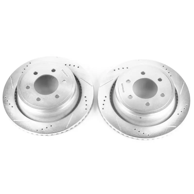 Power Stop 12-18 Ford F-150 Rear Evolution Drilled & Slotted Rotors - Pair 1