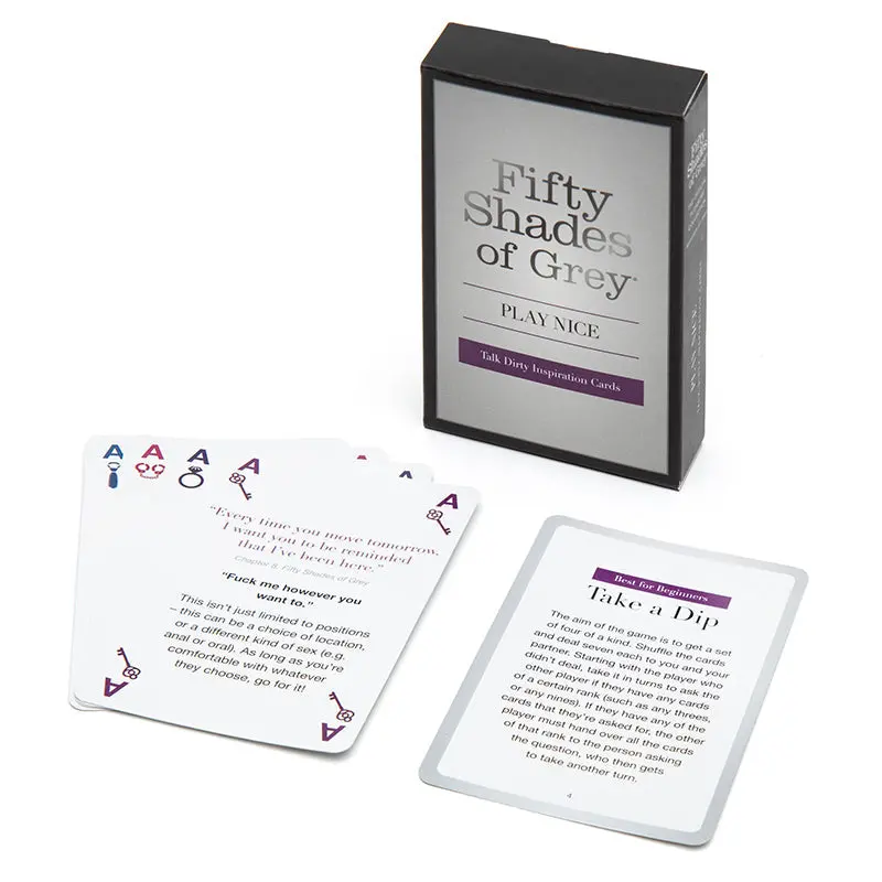 Fifty Shades Of Grey Play Nice Talk Dirty Inspiration Card Game 1