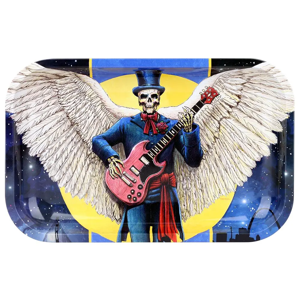 Grateful Dead X Pulsar Metal Rolling Tray - Angel Of Music / 11" X 7" 1