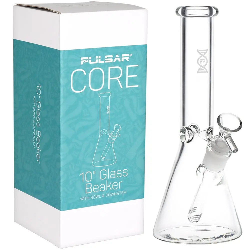 Pulsar Core Beaker Glass Water Pipe - 10" / 14Mm F 1